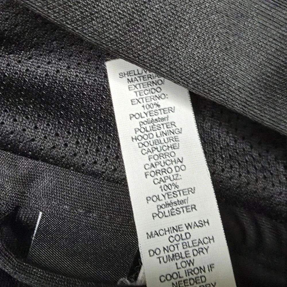 Adidas Hoodie Mens‎ M Full Zip Jacket Gray Black Athletic Training Activewear